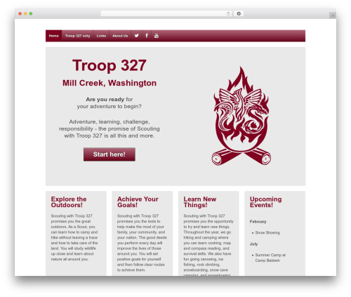Responsive Child Theme top WordPress theme - troop327millcreek.org