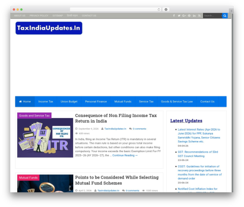 Theme WordPress RedWaves - taxindiaupdates.in
