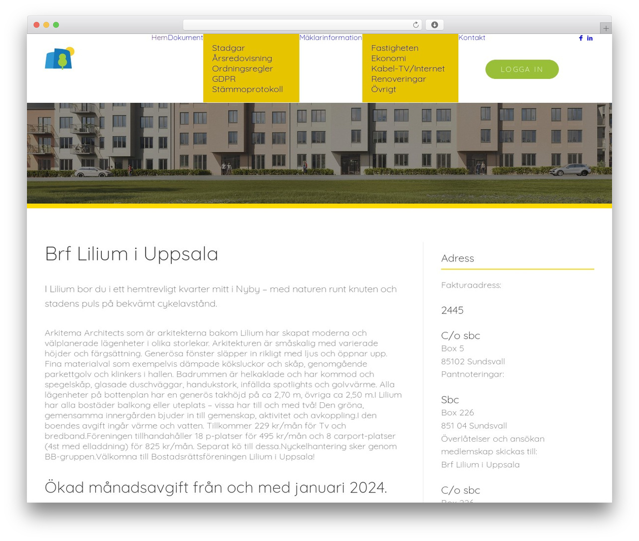 Theme WordPress Uncode - brfliliumiuppsala.se