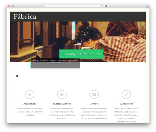 WordPress theme Asteria Fabrica - fabricapublishing.com