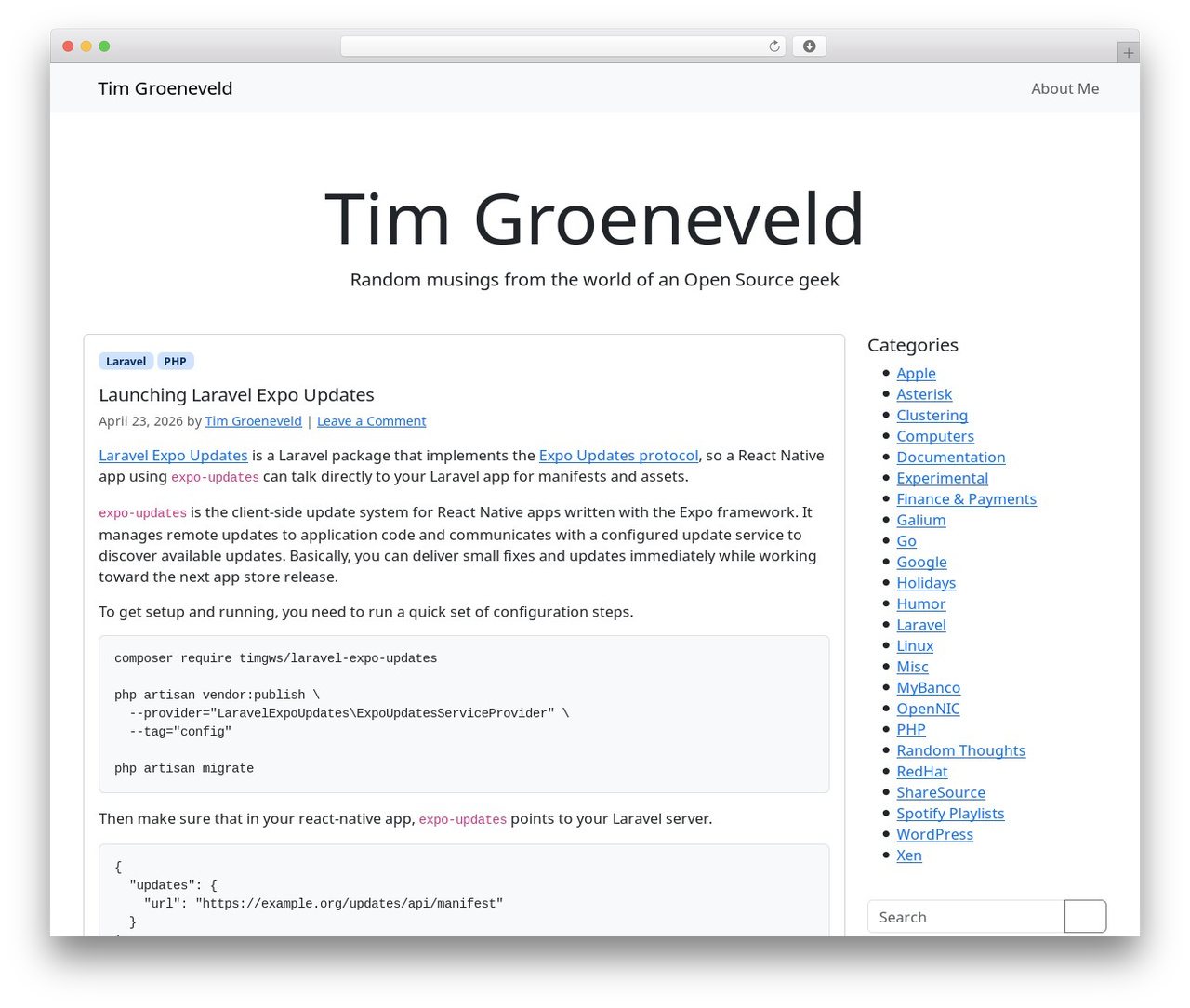 WordPress theme Bootscore - timg.ws