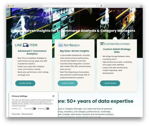 WordPress theme Ironbridge Software - ibsw.com