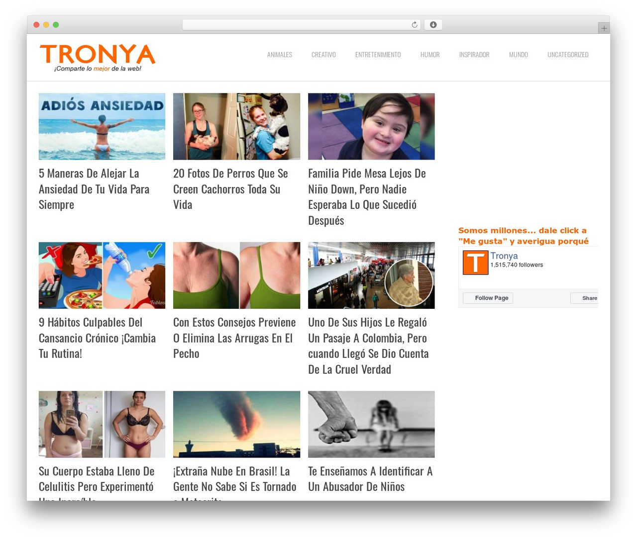 WordPress theme Spike - tronya.co