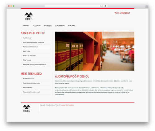 WordPress theme Vilisya - fides.ee