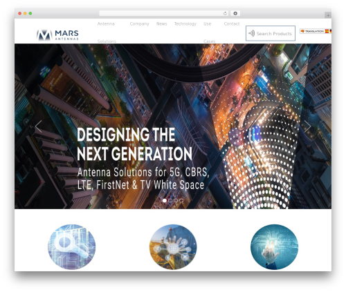 WP theme Mars Wordpress theme - mars-antennas.com