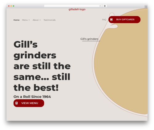 Divi top WordPress theme - gillsdeli.com