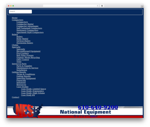 DMS WordPress theme - nationalequipmentsolutions.com