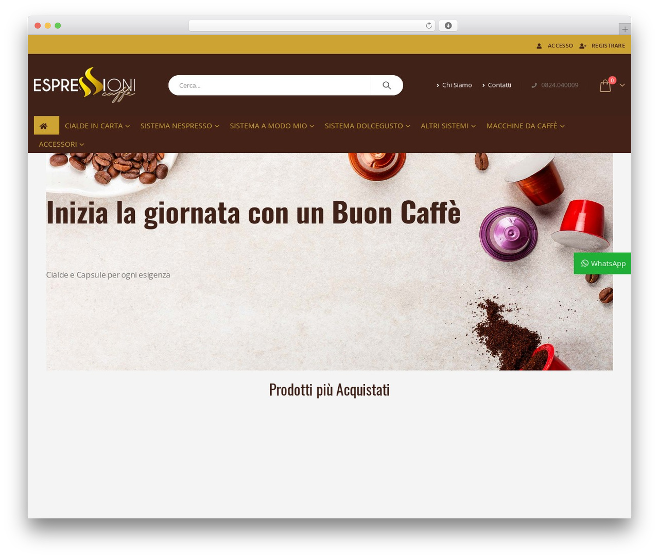 Espressioni Caffè WP theme - www.espressionicaffe.it