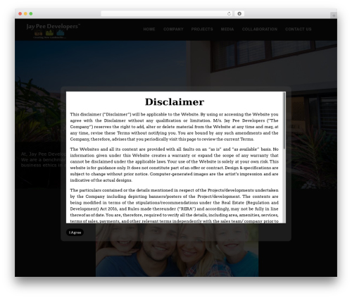Jaypee Developers Hosur WordPress theme design - jaypeedevelopershosur.com
