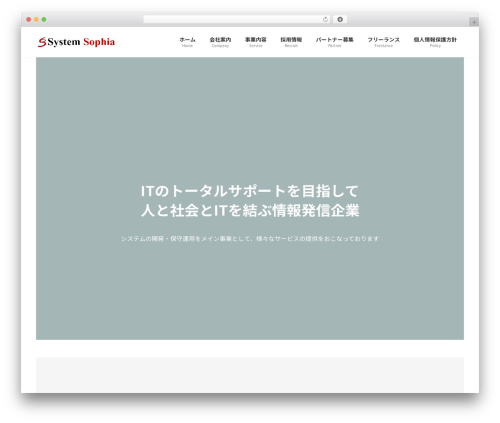 Lightning WordPress theme design - system-sophia.co.jp