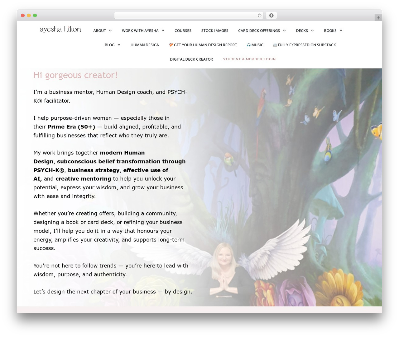 Thrive Theme Builder WordPress theme - ayeshahilton.com