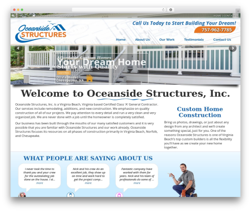 Toolset Starter WordPress page theme - oceansidestructures.com