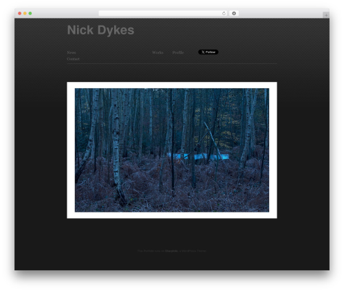 WordPress theme Sharpfolio - nickdykes.com