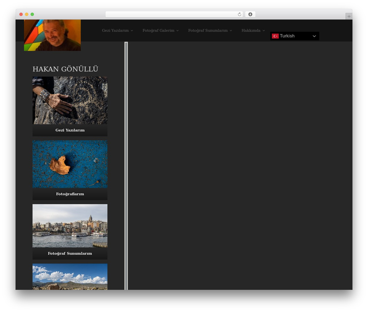 WordPress theme Shutter - hakangonullu.com