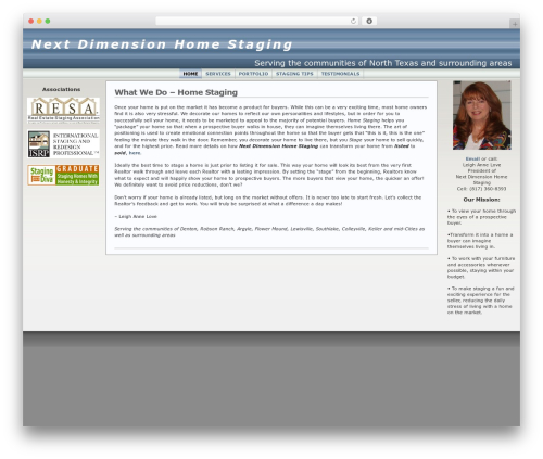 WordPress theme Andreas09 - nextdimensionhomestaging.com