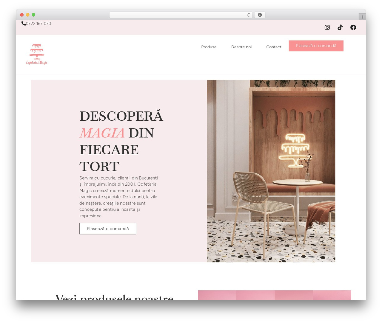 WordPress theme Hello Elementor - cofetaria-magic.ro