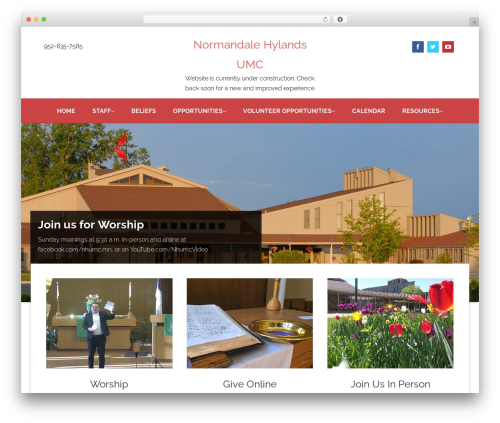 WordPress theme Superb - nhumc.net