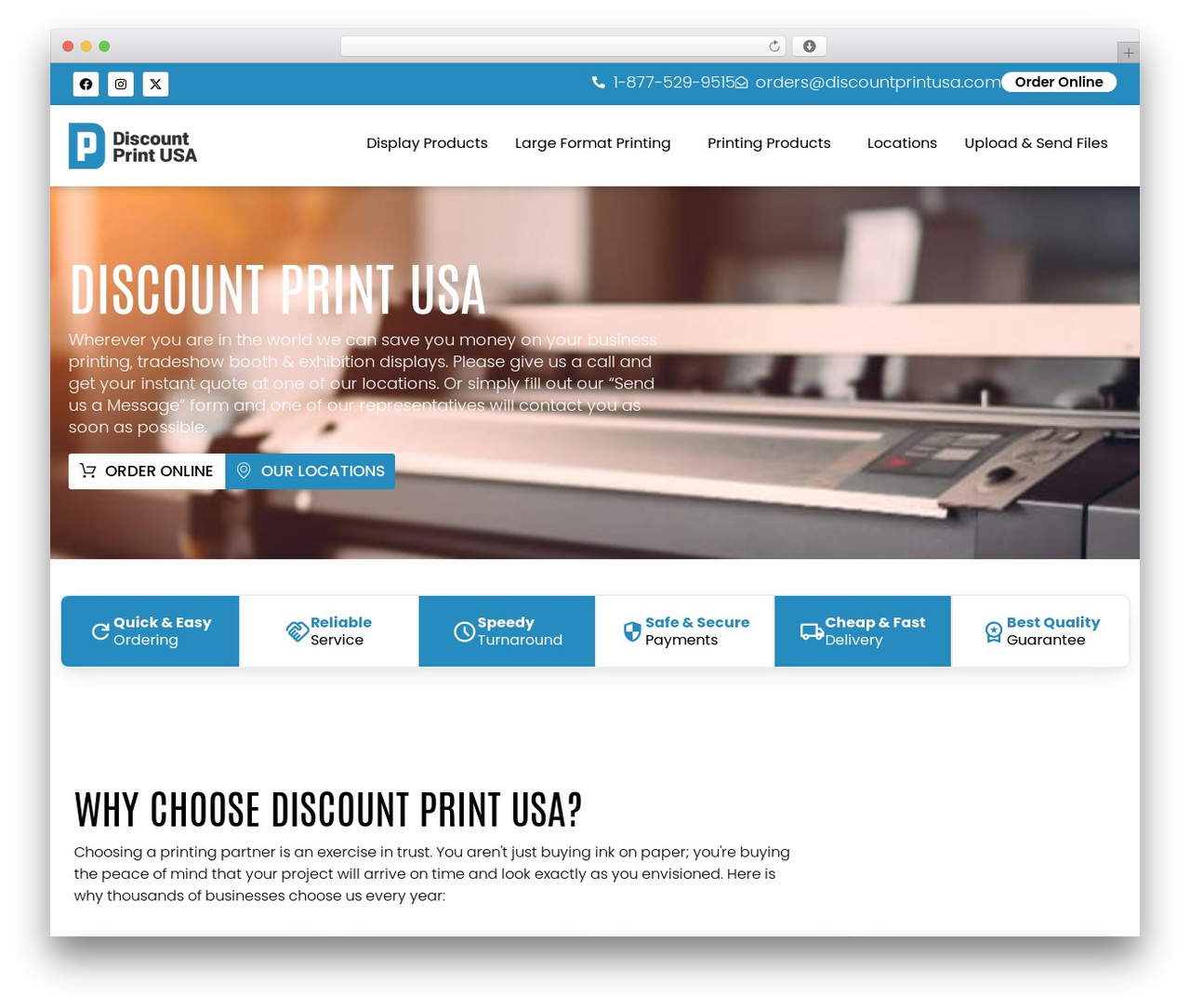 WordPress theme wsOmega - discountprintusa.com