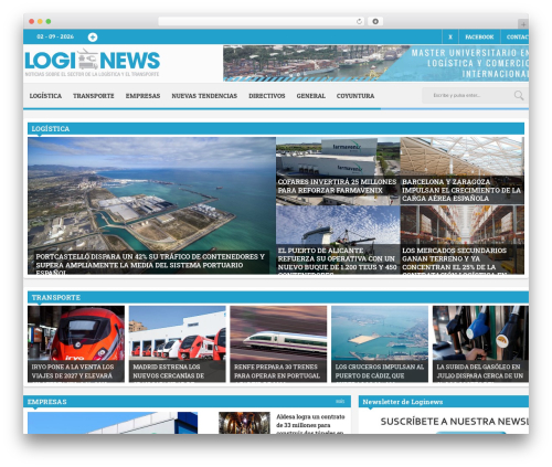 Array's newspaper WordPress theme - noticiaslogisticaytransporte.com
