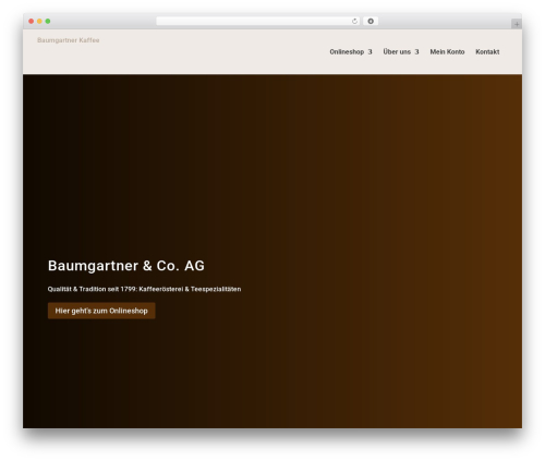Wp menu cart pro WordPress plugin - baumgartnerkaffee.ch