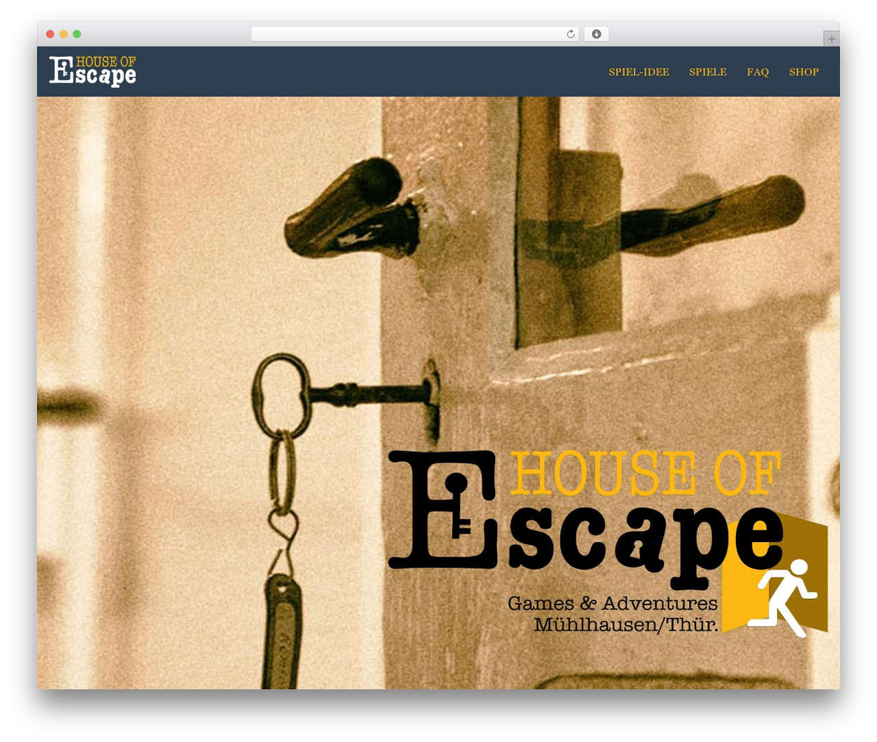 Escape WordPress theme - house-of-escape.de