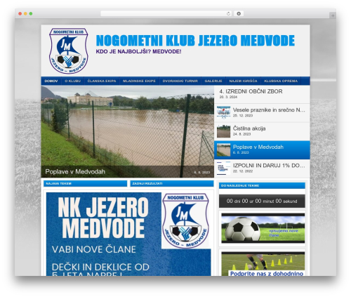 Football Club for SportsPress WordPress theme by ThemeBoy - nkm-jezero.si