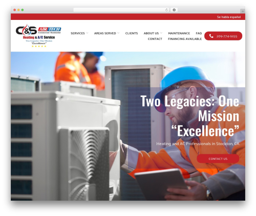 Reach Local best WordPress theme - airtechheatingandac.com