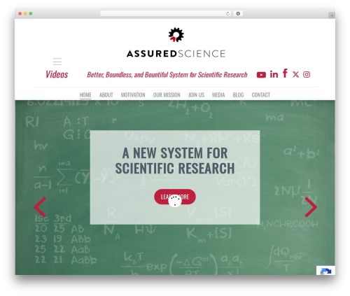 Cherry parallax WordPress plugin - assuredscience.org