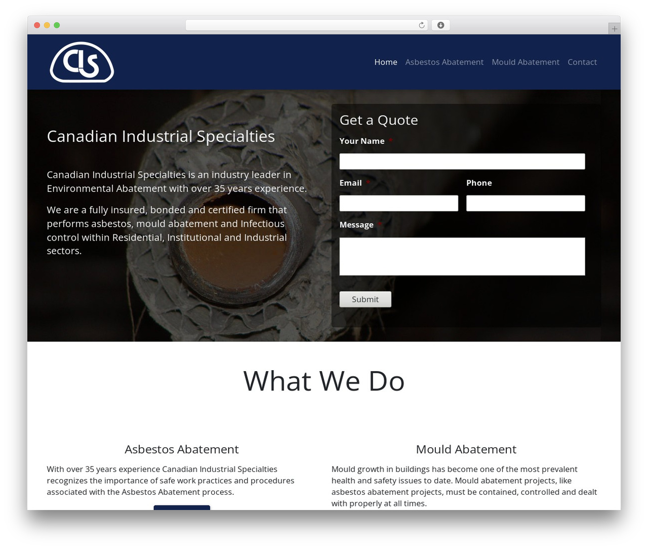 UnderStrap BUILDER WordPress theme - cisenviro.com