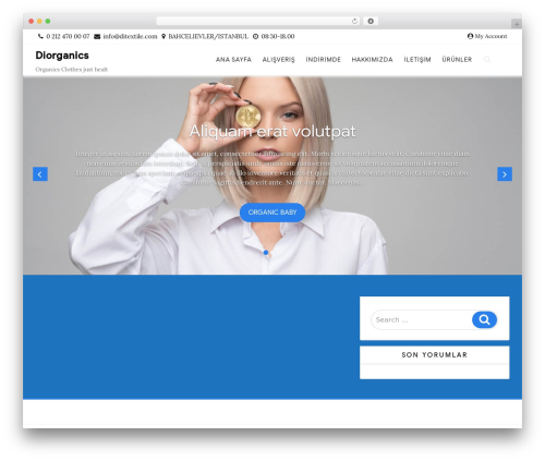 WordPress theme Easy Storefront - diorganics.com