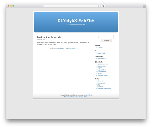 WordPress theme WordPress Default Fr - ngarchitectures.com