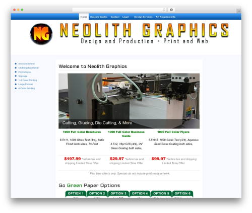 Best WordPress theme Suffusion - ngprint.com