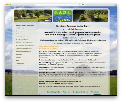 Slidedeck2 personal WordPress plugin - neckartours.de