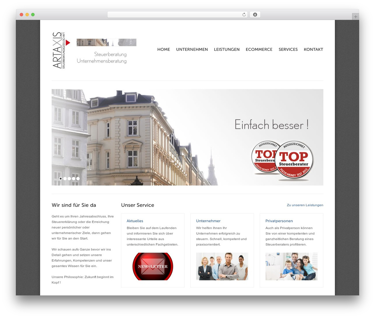 Solid WP WordPress website theme - artaxis.de