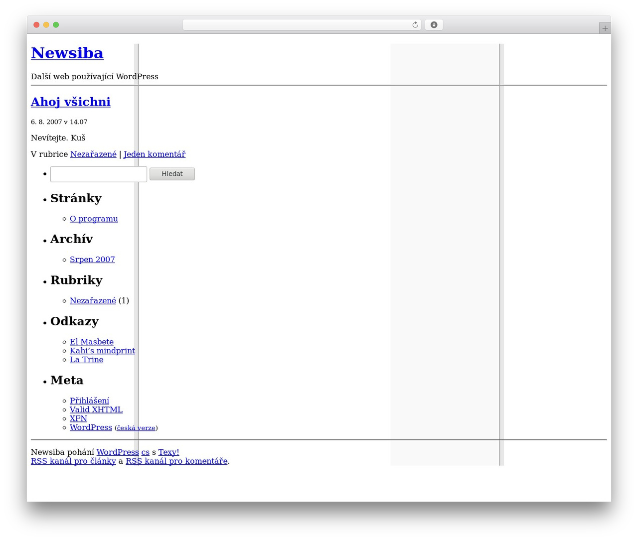 WordPress Default WordPress theme - nesiba.cz WordPress Default WordPress theme - nesiba.cz