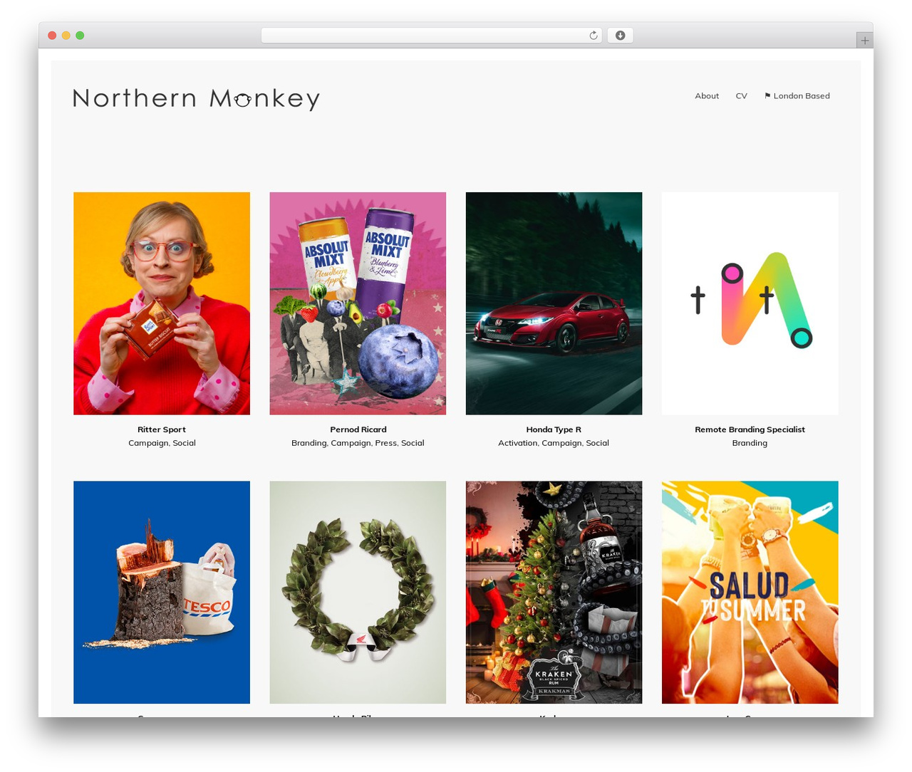 WordPress theme Reframe Plus - northernmonkey.gallery