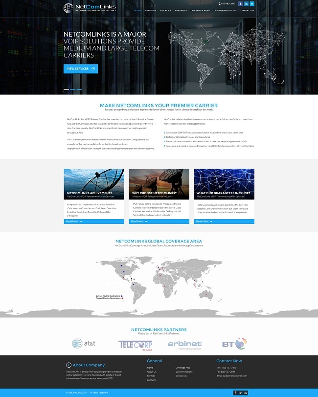 WordPress theme NetComLinks Wordpress Theme
