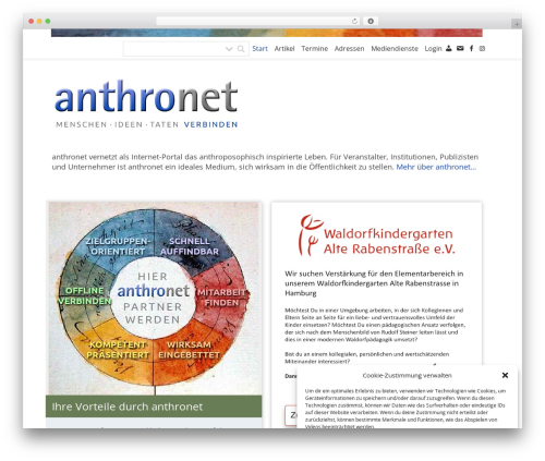 Best WordPress theme Ashe Pro - anthronet.de