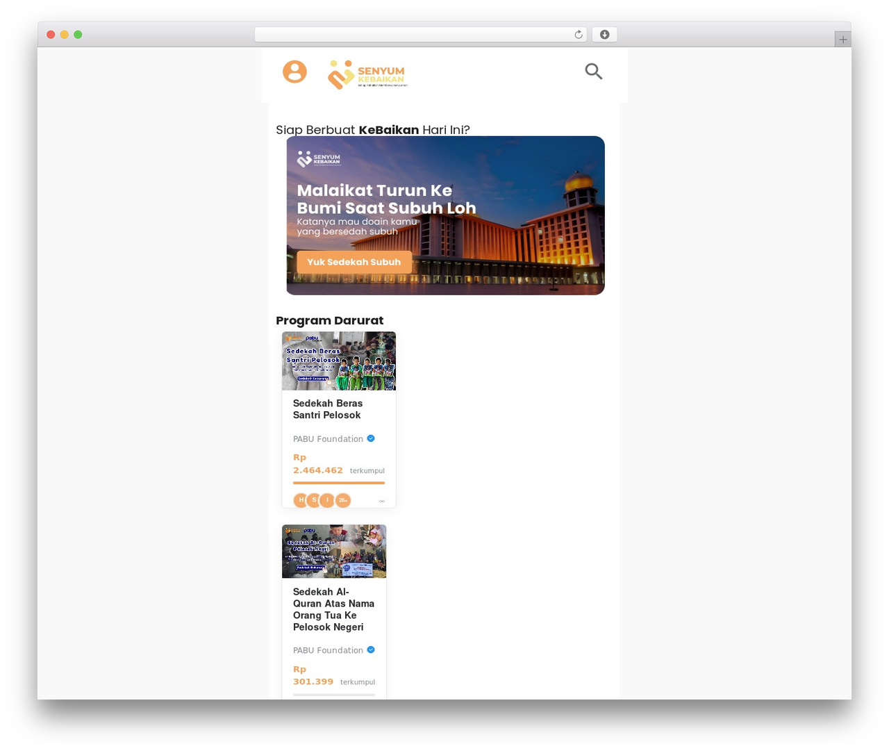 Hello Elementor WP theme - senyumkebaikan.com