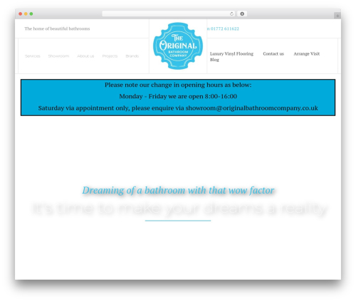 Theme WordPress Beaver Builder Theme - originalbathroomcompany.co.uk