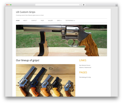 Tiny Forge premium WordPress theme - lbcustomgrips.com