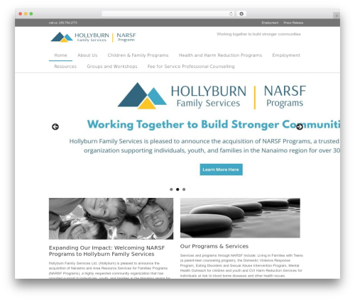 WordPress theme MultiPurpose - narsf.org
