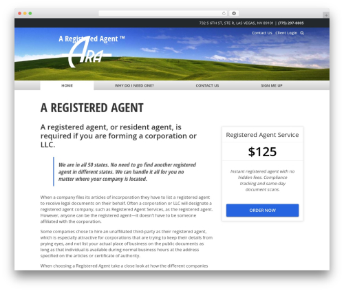 WordPress theme The Theme - aregisteredagent.com