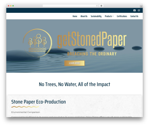 WordPress theme Your Web Layout - getstonedpaper.com