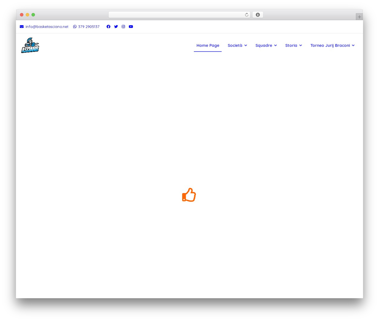 Attesa WordPress theme - basketasciano.net