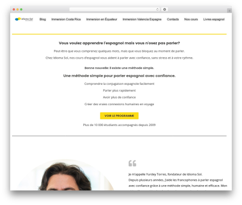 Hello Elementor WordPress theme - idiomasol.ca
