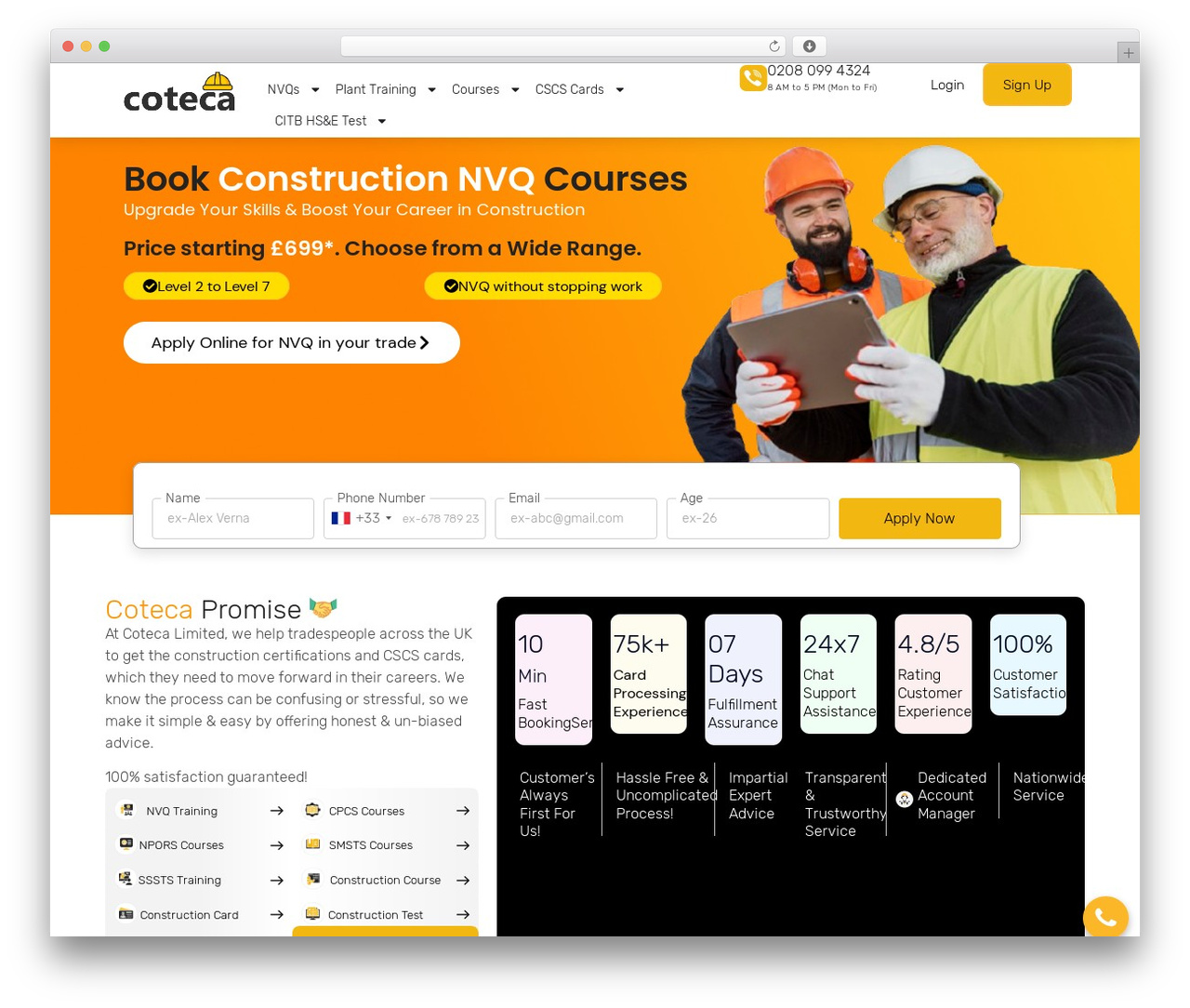 Hello Elementor WordPress website theme - coteca.co.uk