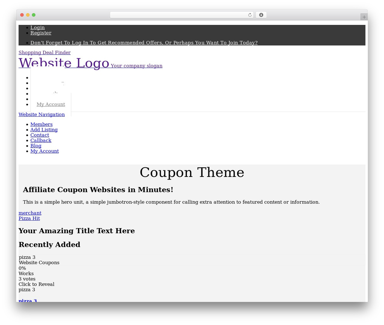 Responsive Coupon Theme theme WordPress - shoppingdealfinder.com Responsive Coupon Theme theme WordPress - shoppingdealfinder.com