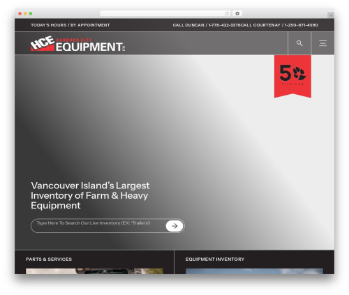 WordPress theme Array Blank Theme - harbourequipment.com