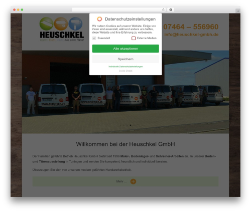 WordPress theme Divi - heuschkel-gmbh.de